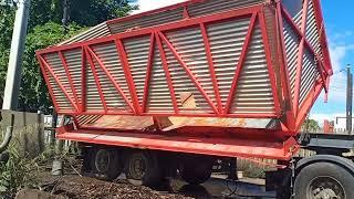 Double Articulated Trailer for sugar cane loading mauritius