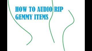 How to audio rip a Gemmy item