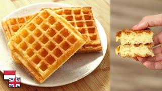 Resep WAFFLE: Luar Garing Dalem Fluffy Empuk Kopong!