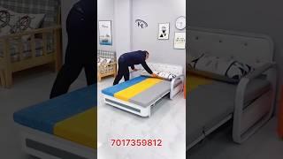 Foldable sofa bed thre in one | Folding furniture ideas | Folding Furniture For Small Spaces #short
