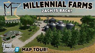 MILLENNIAL FARMER! ‘NEW’ MOD MAP “MF FARMS” TOUR! ON Farming Simulator 22 (Review) PS5.