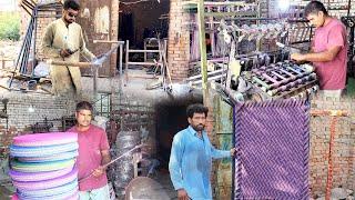 Incredible Process of Iron cot and Knitting | Charpai Making