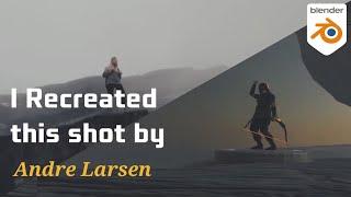 I Recreated this shot by Andre Larsen | Blender build Timelapse