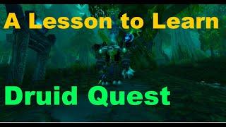 A Lesson to Learn WoW Quest (Tauren Druid)