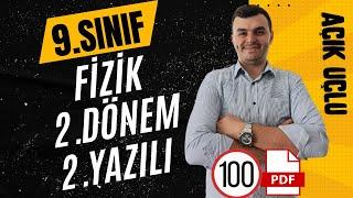 9.Sınıf Fizik | 2.Dönem 2.Yazılı Soruları | Sıfırdan 100 Al  !