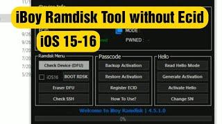 iBoy Ramdisk Tool without Ecid