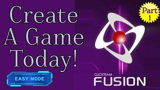 How to create a game with Clickteam Fusion 2.5.  Part one: Start Menu