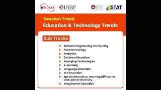 Education and Technology trends | Call for paper 2024 | ICMDRSE, Malaysia by IFERP