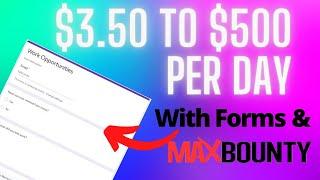 NEW CPA Marketing $3.50 to $500 Per Day Strategy Using Google Forms And FREE Traffic