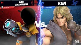 Elite Smash #411 - Josefine (Mii Gunner) Vs. AerialSpam (Ken)