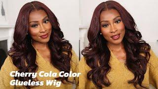 NEW Cap Construction | 3D GLUELESS MAX | Side Part | Cherry Cola Color | RPGSHOW