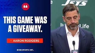 Aaron Rodgers addresses the timely miscues throughout the game for the Jets | Press Conference