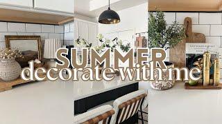 *NEW* SUMMER DECORATE WITH ME 2025 | Minimal kitchen decor ideas