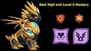 Best Sigil and Level 6 Mastery for Tyrant Virtus Rex Dragon-Dragon mania Legends | DML