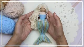 An Amazing New Idea! The most beautiful Mermaid from the remnants of yarn! Make IT EASY  DIY