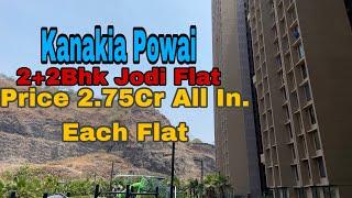 #Kanakia Silicon Valley #Powai | #2bhk #Jodi flat for #sale| #higher floor | #Mountain #View #lake