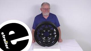 etrailer | Comprehensive Review: Aluminum Sendel Series T17 Matte Black Mesh Trailer Wheel