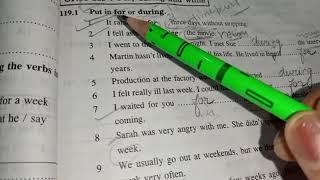 Murphy Grammar-unit 119, use of for,while and during