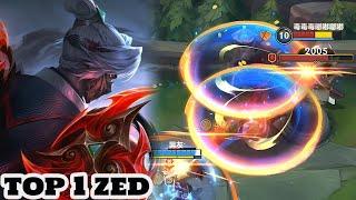 Wild Rift Zed - Top 1 Zed Gameplay Rank sovereign