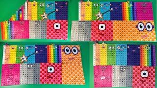 Numberblocks learning counting 0-100-200 and countdown 200-100-0 numberblocks toys MathLink Cubes