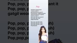 Nayeon - Pop song Lyrics  #nayeon #song #lyrics #kpop #shorts