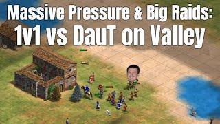 1v1 vs DauT | Massive Pressure & Big Raids | Age of Empires 2 Definitive Edition Pro Play