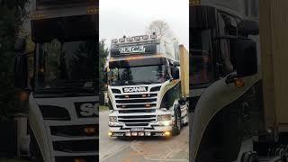 Beauty Scania V8  R500 open pipe #scania #openpipe #hollandstyle #scaniav8