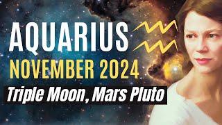 Life Changing Money and Career Transitions  AQUARIUS NOVEMBER 2024 HOROSCOPE.