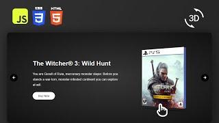 Build An Interactive 3D Video Game Carousel From Scratch | HTML, CSS, JS