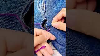 Denim crotch Tear Quick Repair tips