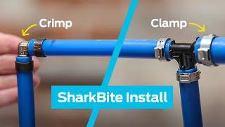 How to Install SharkBite PEX Crimp and Clamp Fittings