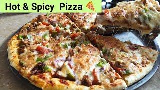 Hot and Spicy Pizza Recipe by (@RM Foodies)