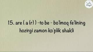 INGLIZ TILIDA ENG KO'P ISHLATILADIGAN 100 TA SO'Z.