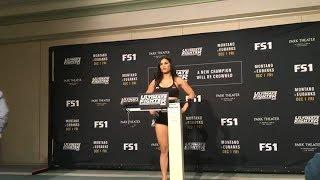 Rachael Ostovich-Berdon and Karine Gevorgyan - Official Weigh-ins - (The Ultimate Fighter 26 Finale)