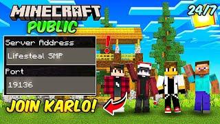 Minecraft Smp Live || Join Our lifesteal Public Server | Java + Pe smp join now!