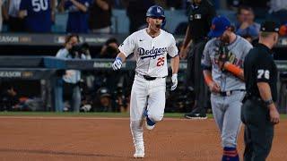 Tommy Edman is FEELING IT! He homers and has ALL 4 Dodgers RBI in NLCS Game 6!