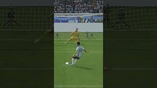 Messi scores cheeky Panenka Penalty against England - #fifa23shorts #fifa23gameplay