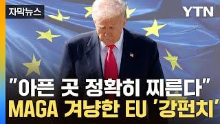 [자막뉴스] 트럼프 1기때보다 4배 폭격 ...EU, 미국 상징에 크게 '한 방' / YTN