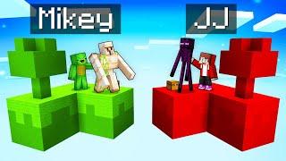 Mikey Control Golem vs JJ Control Enderman SKYBLOCK Battle in Minecraft (Maizen)