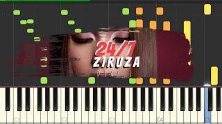 Ziruza - 24/7 на пианино | Piano Cover + текст