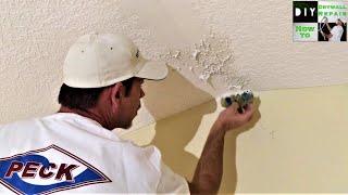 Amazing trick to match knockdown texture on a ceiling repair!