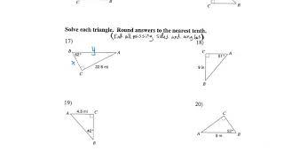 Right Triangle Trig