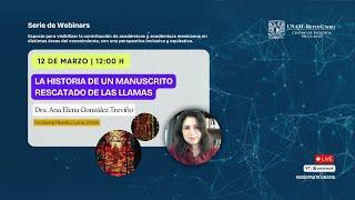 Webinar: La historia de un manuscrito rescatado de las llamas