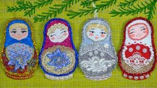 I Would Decorate The Whole Christmas Tree With Them New Year Ornaments Matryoshka DIY