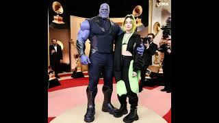 "Thanos and Billie Eilish Rock the Grammy Red Carpet - A Legendary Duo!"