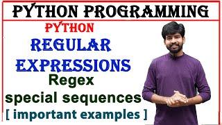 special sequences in regular expressions | regex special sequences | python regex special sequences