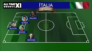 LA CALIDAD DE LA AZURRA: All Time XI de ITALIA