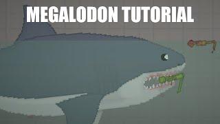 MEGALODON TUTORIAL IN MELON PLAYGROUND - PEOPLE PLAYGROUND 1.23