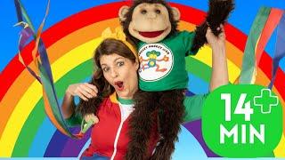 Rainbow Songs | Ribbon Dance | Rainbow Activities | Colours of a Rainbow | Cheeky Monkey Club