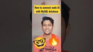 how to connect node JS with MySQL database @codefamily #nodejs #nodejstutorial